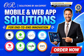 expert full stack developer, mobile app, web app developer react js react native