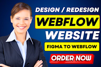 design, redesign, colne or fix webflow website, convert your figma to webflow