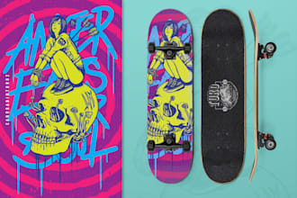 create skateboard design deck