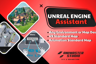 design map and level in unreal engine and do animations