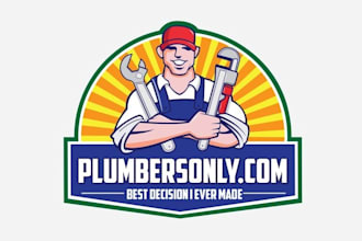 design modern professional plumbers logo