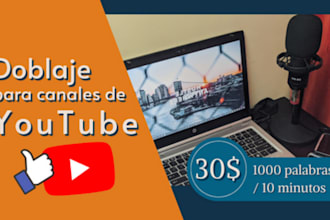record a dubbing for youtube channels in neutral spanish