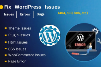 fix wordpress issues, wordpress error, fix wordpress, wordpress issue, errors
