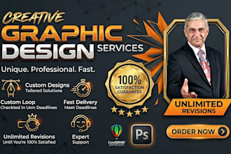 be your creative, experienced graphic designer