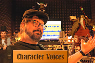 create and record character voices and impressions