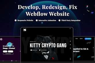 develop, redesign, update your webflow website from figma