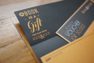 design voucher, coupon or gift certificate