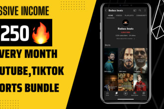 create bulk youtube and instagram shorts on any niche