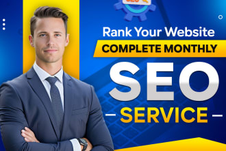 do complete monthly SEO service for website rankings