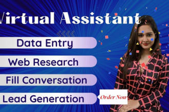 perform flawless data entry web research and copy paste
