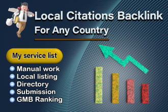 create high da dofollow citations backlinks for local business directory