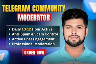 be your crypto telegram project admin or moderator