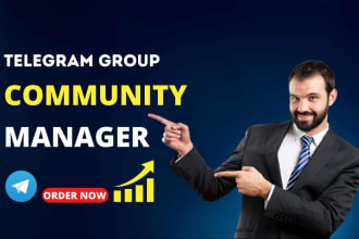 be your crypto telegram project admin or moderator
