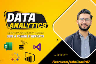 do data integration and analysis with python, powerbi, excel, sql, and ssis