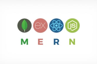 build a custom mern stack website with mongodb, postgresql