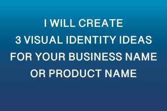 create a visual identity for your business
