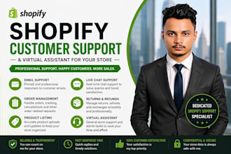 be your shopify customer support specialist