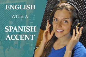 record english with spanish accent voice over