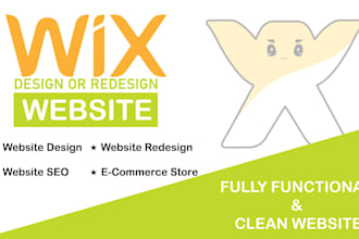 design wix website and redesign a business wix website