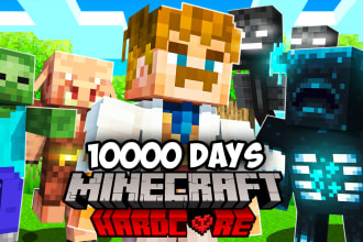 personal minecraft video cover or thumbnail