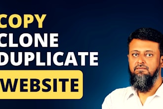copy clone duplicate website or replicate website