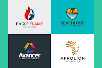 do custom logo design unique modern brand identity affordable and professional