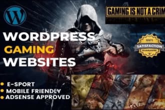 develop tournament website, gaming website,esport website