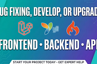 fix bug issues in php laravel codeigniter yii website or rest api developer