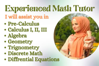 tutor algebra, calculus, geometry and university level math