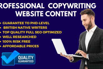 do professional SEO copywriting and website content
