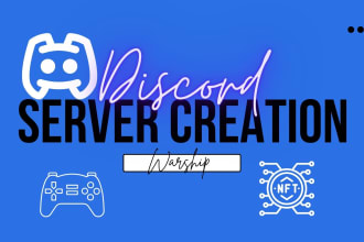 create professional discord server setup  gaming, nft, community management