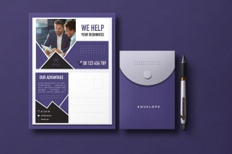 do minimal promotional postcard or direct mail eddm design