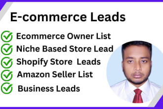do b2b ecommerce leads shopify store leads owner valid email list