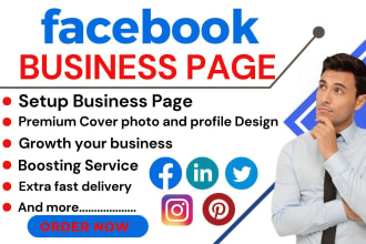 do facebook page create and setup logo and cover design