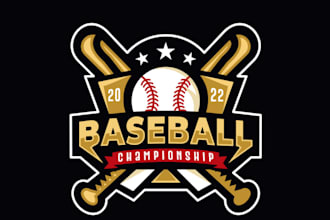 do good looking creative baseball logo with free source file