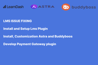 create lms website using learndash, astra, buddyboss