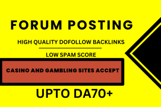 do forum posting, unique domain dofollow forum backlinks