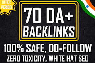 improve domain authority rating with high da dofollow backlinks
