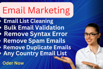 do bulk email verification, validation and email list cleaning