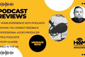 listen and review your podcast on spotify