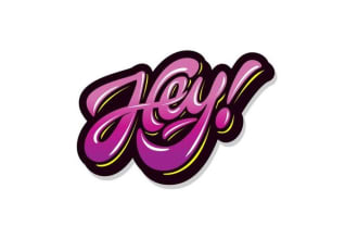 design text based logo