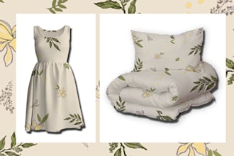 bring your designs to life with professional textile mockups