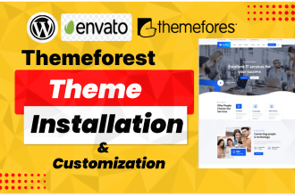 do themeforest theme installation demo import and theme customization