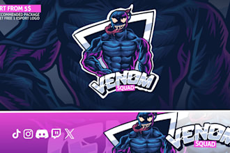 do profesional youtube banner, linkedin cover and logo