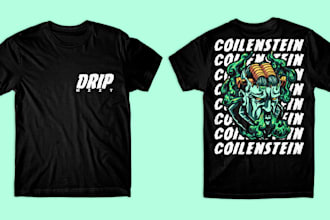 draw custom shirt designs in any style