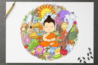 draw amazing doodle and doodle illustration art for any purpose