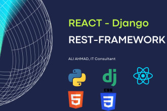 be your react and django developer