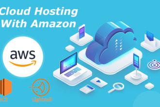 setup amazon aws ec2, s3, rdp, rds, lightsail cloud hosting
