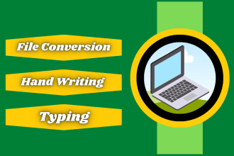retype document into ms word,excel,powerpoint and editable format