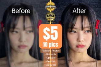 restore, sharpen, enhance resolution, retouch, colorize your photos